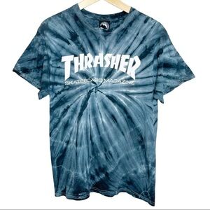 Thrasher Skateboard Magazine Tie Dye Graphic T-Shirt Size Medium